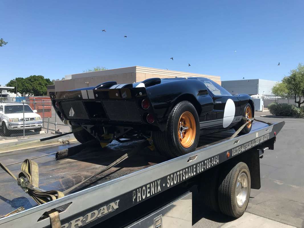 GT40 Loaded On Flatbed